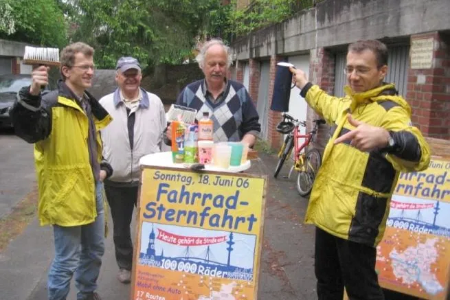 Bild: Große Fahrradsternfahrt in Hamburg am 18. Juni 2006