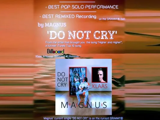 Bild: Deutscher Musiker MAGNUS vorgeschlagen für Grammy Award 2020