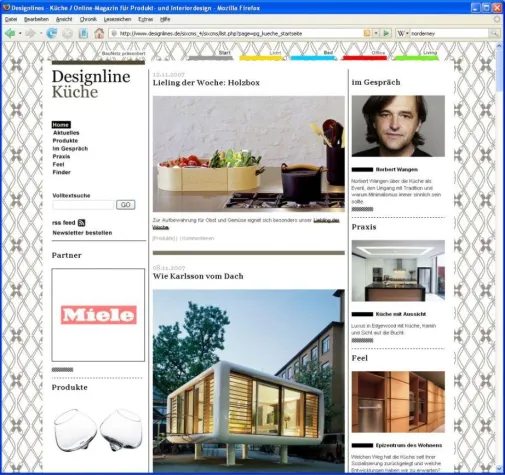 Bild: Im Epizentrum des Wohnens / "Küche" neu in Designlines.de
