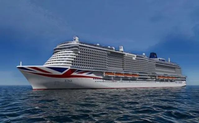 Bild: Lichtdurchflutetes Atrium ist Highlight der neuen Iona von P&O Cruises – Neues Flaggschiff erhält LNG-Antrieb
