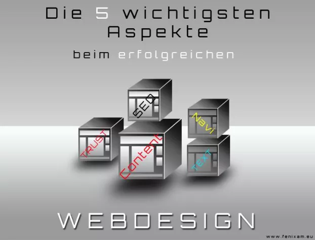 Die fünf wichtigsten Aspekte bei einem erfolgreichen Webdesign Bild: Die fünf wichtigsten Aspekte bei einem erfolgreichen Webdesign