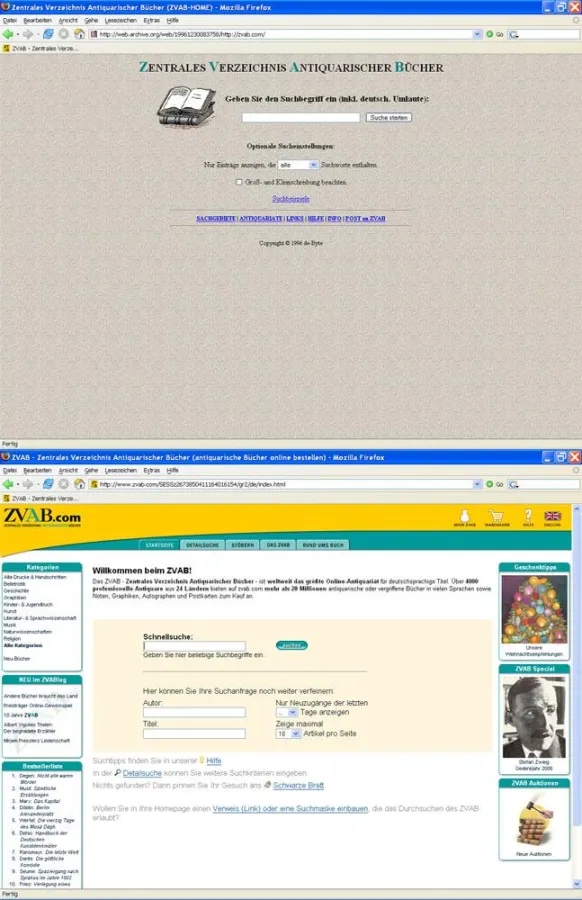 Das ZVAB 1996 und heute