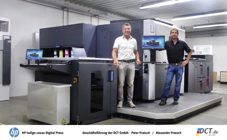 Bild: DCT erweitert Drucksaal mit neuer HP Indigo 10000 Digital Press