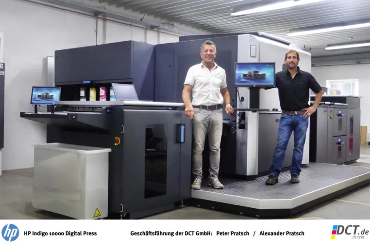 Bild: DCT erweitert Drucksaal mit neuer HP Indigo 10000 Digital Press