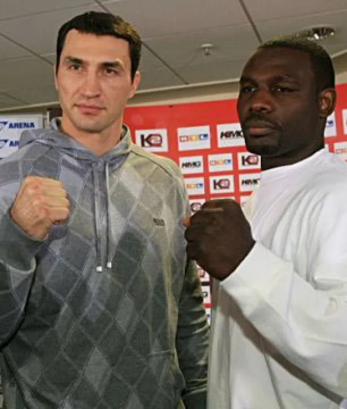 Kämpfen am 13. Dezember um den Weltmeistertitel: Wladimir Klitscho und Hasim Rahman