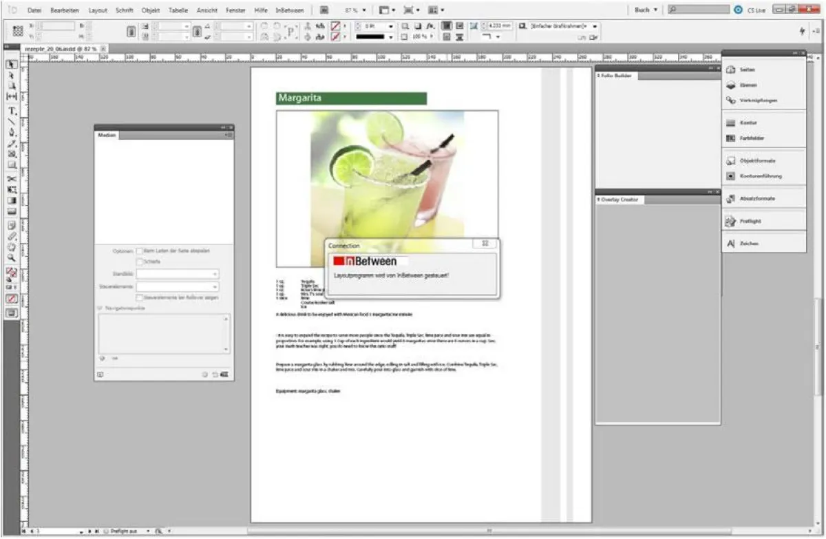 Aktualisierung einer InDesign Datei für Hoch- und Querformat