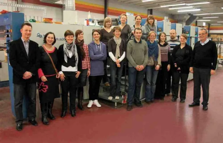 Bild: Netzwerk "Junge Verlagsmenschen" zu Gast bei Beltz Druckpartner