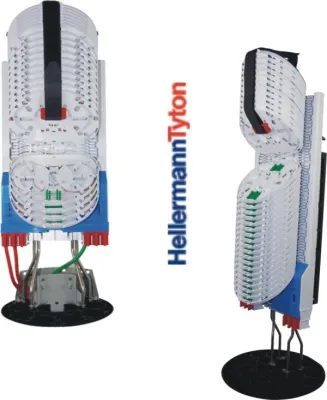 Bild: Glasfaser-Muffen mit hoher Kapazität für den Einsatz in FTTH-Projekten