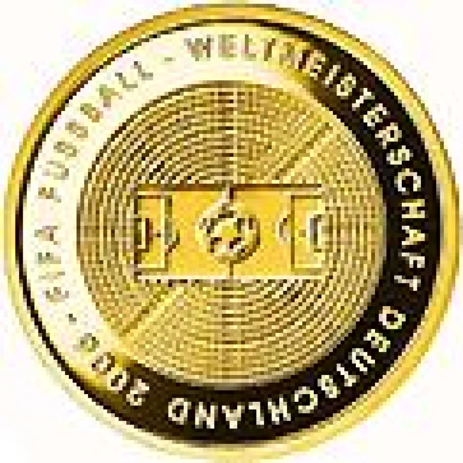 Deutsche 100 Euro Goldmünze zur Fussball-WM