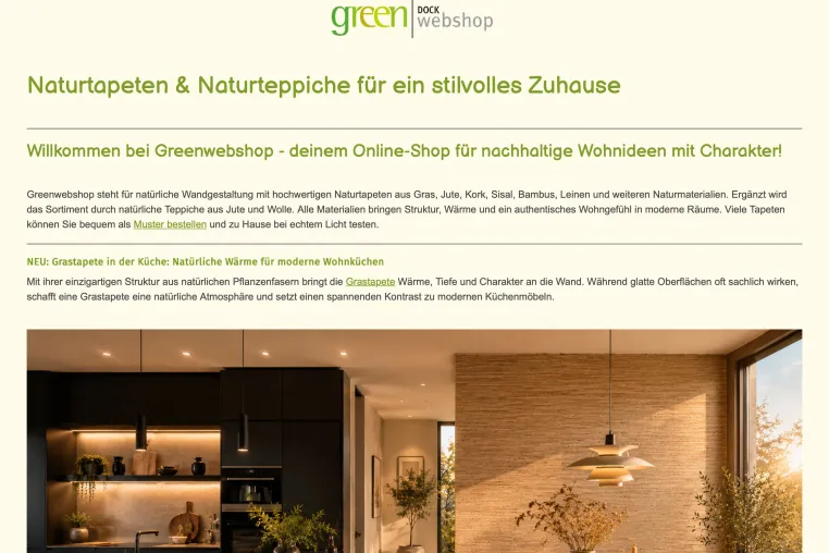 Bild: Greenwebshop öffnet Türen für Architekten, Designer und Hotels: Professioneller Musterservice für Naturtapeten