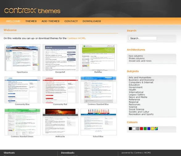 Neues Webportal für kostenlose Contrexx® Open Source Webdesign Vorlagen Bild: Neues Webportal für kostenlose Contrexx® Open Source Webdesign Vorlagen