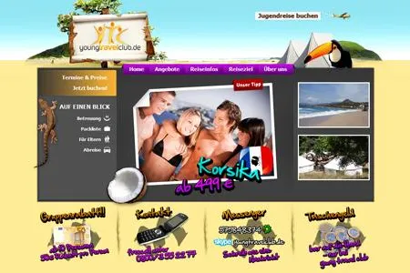 Jugendreisen online buchen - NETFORMIC GmbH realisiert youngtravelclub.de auf der Basis von TYPO3 Bild: Jugendreisen online buchen - NETFORMIC GmbH realisiert youngtravelclub.de auf der Basis von TYPO3