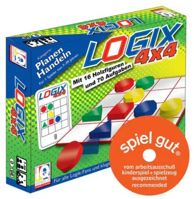 Bild: Auszeichnung "spiel gut" für Neuheit Logix 4x4 von IQ-Spiele