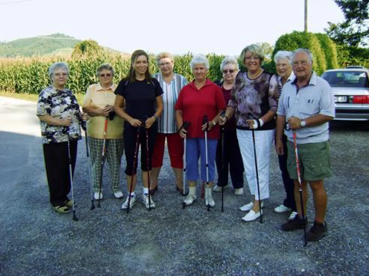 Die Diabetessportgruppe trifft sich auch zum Walken.