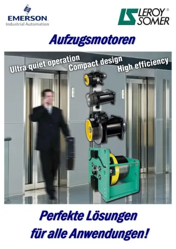 Bild: Aufzugsmotoren: Perfekte Lösungen für alle Anwendungen von LEROY SOMER