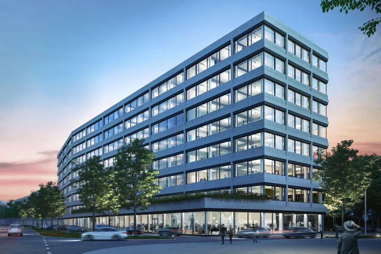 Bild: Bereit für die digitale Dekade der Superlative: die zukunftsweisenden Büroflächen des EC2 in Gera.