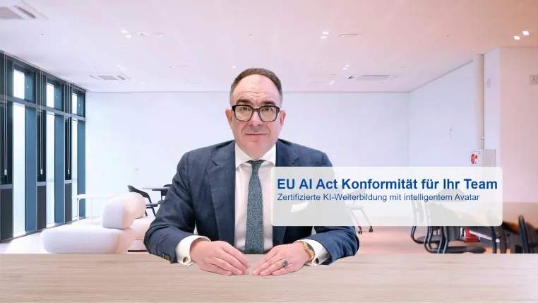 Bild: EU AI Act Artikel 4: XRHuman Campus bietet zertifizierte KI-Qualifizierung für Unternehmen