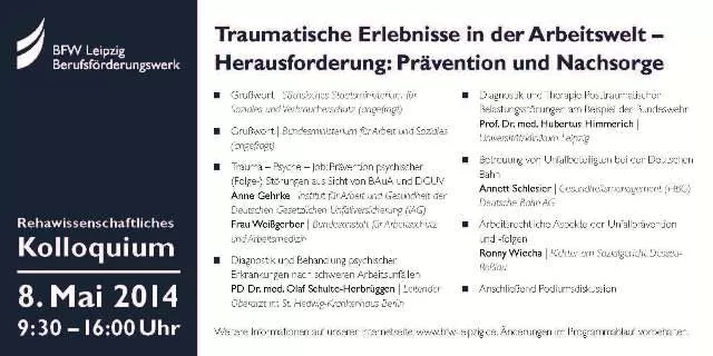 Bild: Traumatische Erlebnisse in der Arbeitswelt – Herausforderung: Prävention und Nachsorge