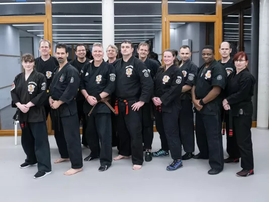 Bild: Gürtelprüfungen während des 3. International Friendship Kenpo Camp