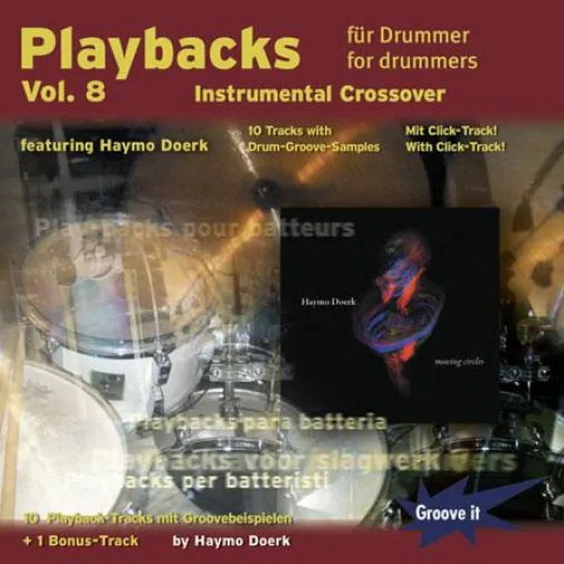Neue Übungs-CD für Schlagzeuger mit loungigen Fusion-Grooves „Playbacks für Drummer Vol.8 Bild: Neue Übungs-CD für Schlagzeuger mit loungigen Fusion-Grooves „Playbacks für Drummer Vol.8