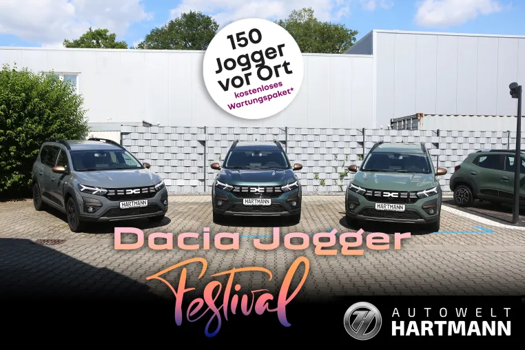 Dacia Jogger Festival: Autohaus Hartmann setzt auf günstige Mobilität Bild: Dacia Jogger Festival: Autohaus Hartmann setzt auf günstige Mobilität