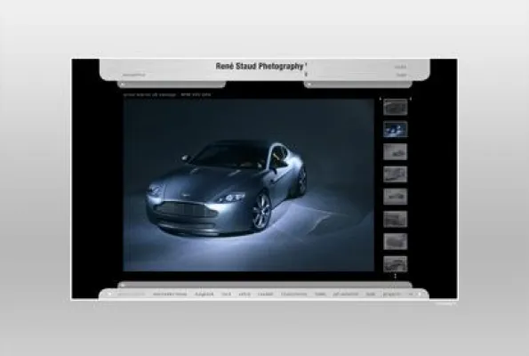 Bild: Rene Staud mit neuem dynamischen Flashportfolio der Edelkarosserien