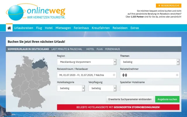 Bild: Deutschland-Tourismus bei onlineweg im Fokus