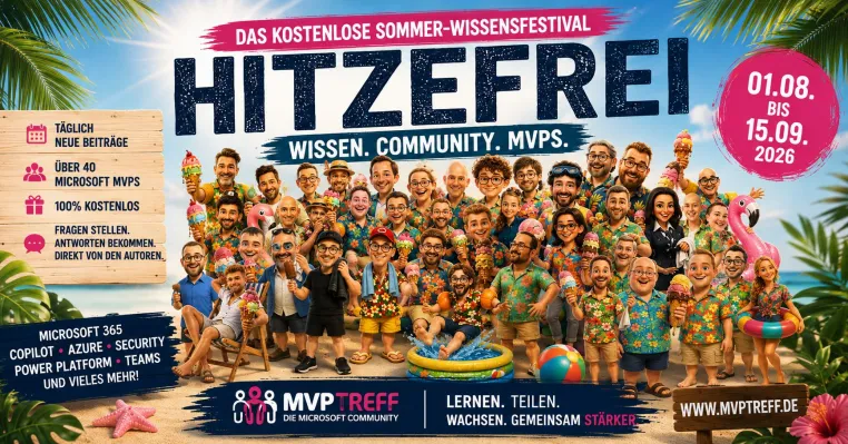Bild: Hitzefrei 2026: 43 kostenlose Tech-Impulse aus der Microsoft-Community