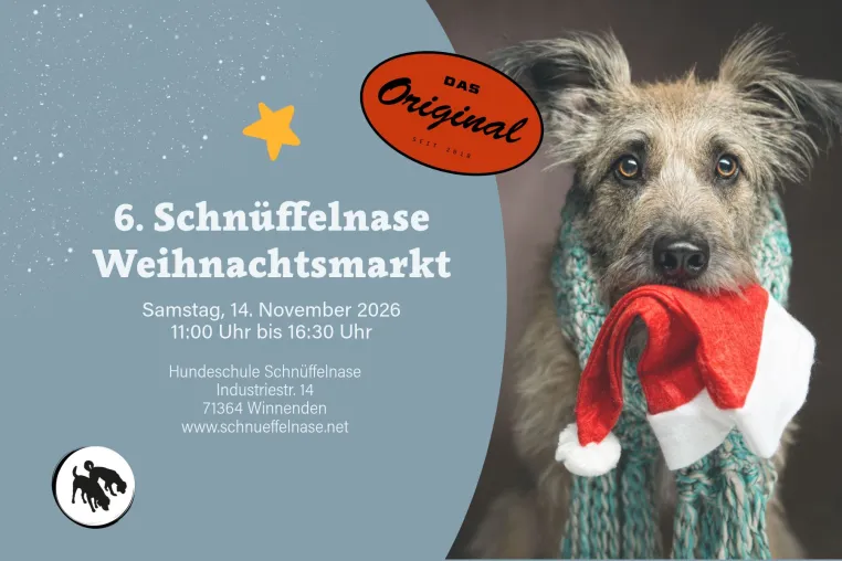 6. Schnüffelnase-Weihnachtsmarkt für Zwei- und Vierbeiner in Winnenden Bild: 6. Schnüffelnase-Weihnachtsmarkt für Zwei- und Vierbeiner in Winnenden