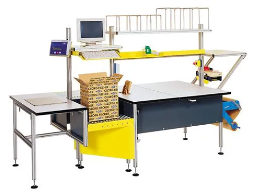 Bild: Mehr Ergonomie und Produktivität am Arbeitsplatz durch intelligente Packtischintegrationen