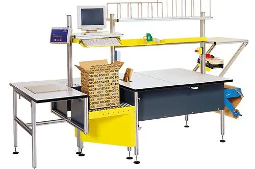 Bild: Mehr Ergonomie und Produktivität am Arbeitsplatz durch intelligente Packtischintegrationen