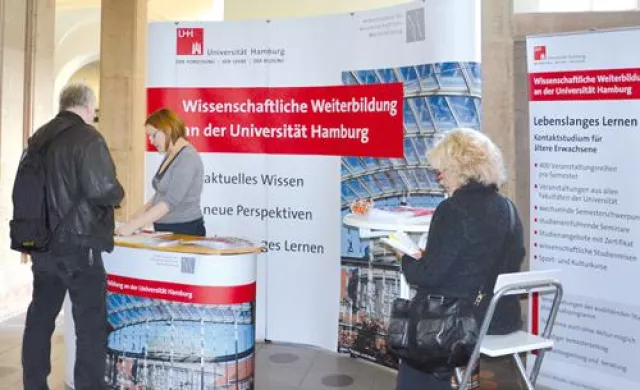 Bild: Studieren an der Universität Hamburg ohne Zulassungsbeschränkungen und Prüfungen