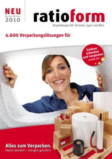 Bild: Neuer Katalog erschienen - 4.600 Verpackungslösungen von ratioform
