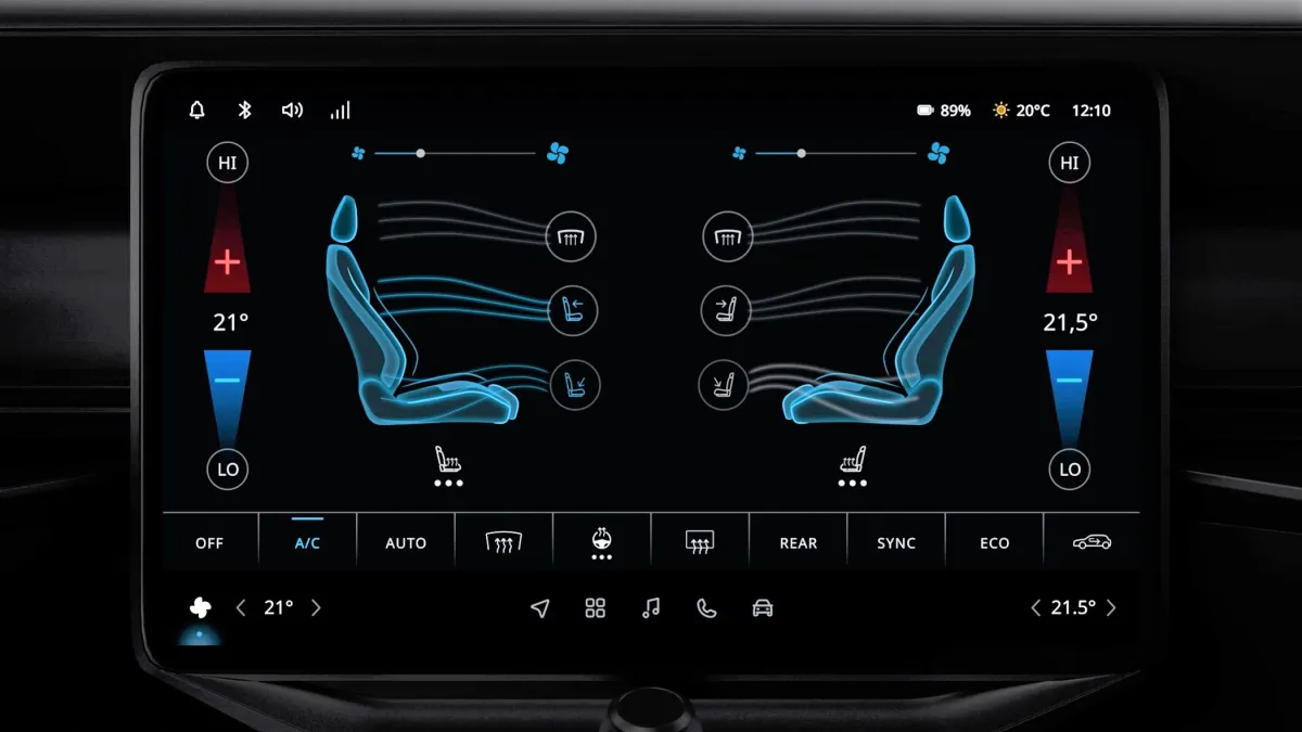  Intellias zeigt auf der CES 2022 eine Klimasteuerungslösung, die auf Basis der IndiGO-Softwareplat