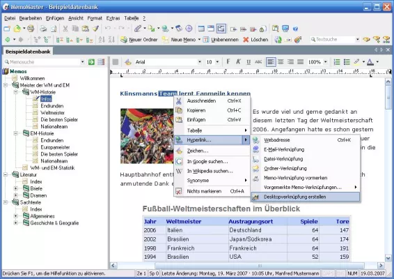 Bild: MemoMaster 1.5: Vergessen war gestern, Organisation ist heute