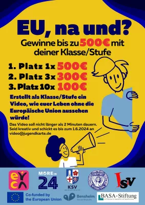 Bild: Bundesweiter "EU, na und?" Videocontest: Schüler*innen zeigen ihre Visionen zur Europäischen Union
