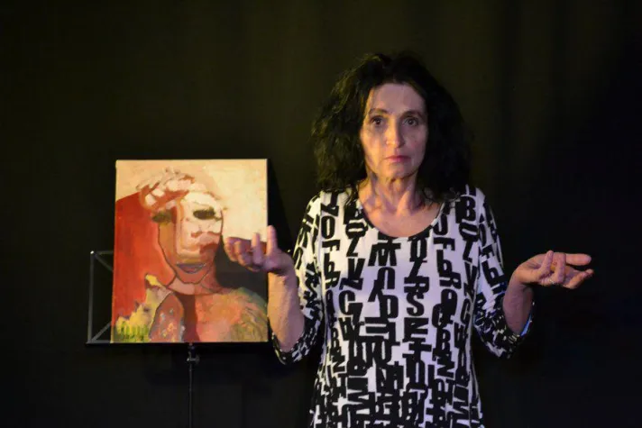 Der Charme der Besiegten. Mit Beate Sarrazin (Schauspiel) und Ikutaro Igarashi (Traversflöte) Bild: Der Charme der Besiegten. Mit Beate Sarrazin (Schauspiel) und Ikutaro Igarashi (Traversflöte)