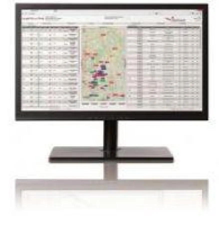 Die Desktop-Ansicht bietet der Zentrale umfangreiche Möglichkeiten zur Disposition der Fahrzeuge und liefert wichtige Echtzeit-Dat