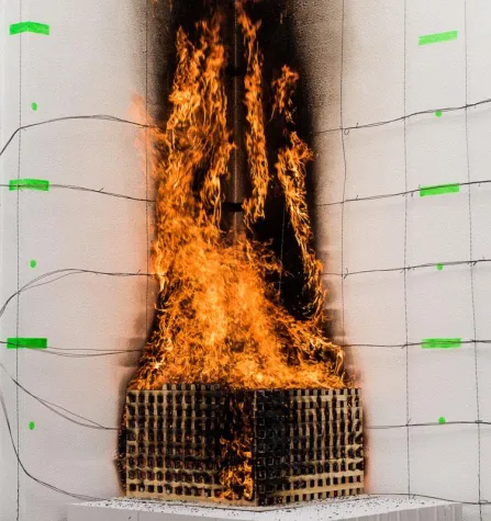 Bild: MPA Dresden: Europas modernster Brandschutz-Fassadenprüfstand