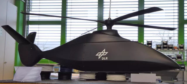 Bild: Multec druckt Hubschrauber-Windkanalmodell für das Deutsche Zentrum für Luft- und Raumfahrt (DLR)