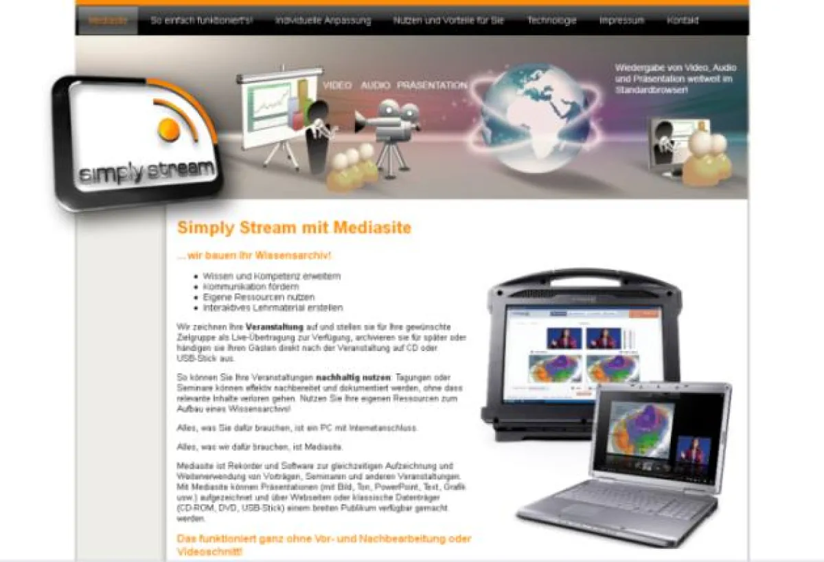 SimplyStream - Die mobile Technologie für Kongresse, Seminare, Messen und Events