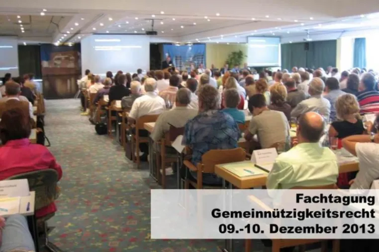 Bild: Fachtagung Gemeinnützigkeitsrecht 2013