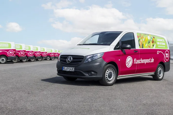 Bild: IO-Dynamics übernimmt Lademanagement für 1.000 E-Transporter der flaschenpost