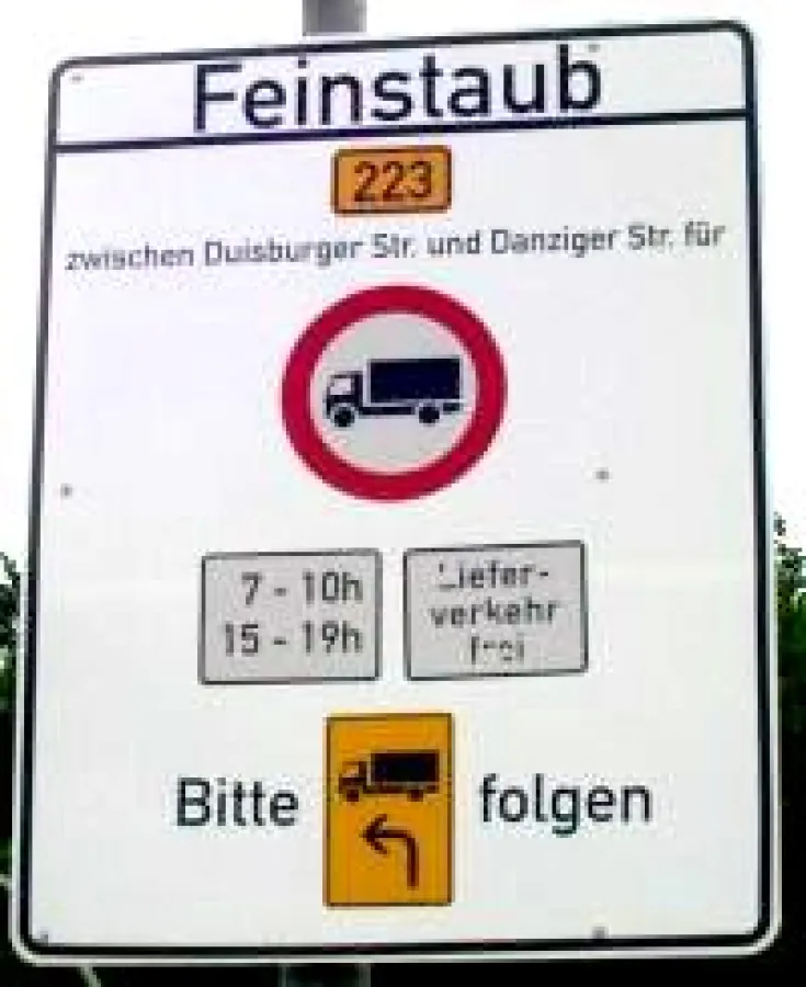 Fahrverbote durch Feinstaub