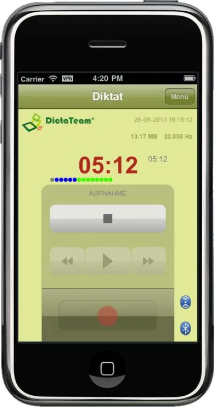 dictate on demand mobile für das iPhone
