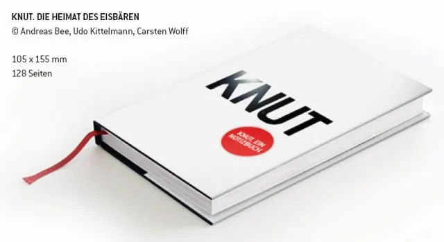 Bild: Neuerscheinung in arktischem Weiß: KNUT – ein Notizbuch