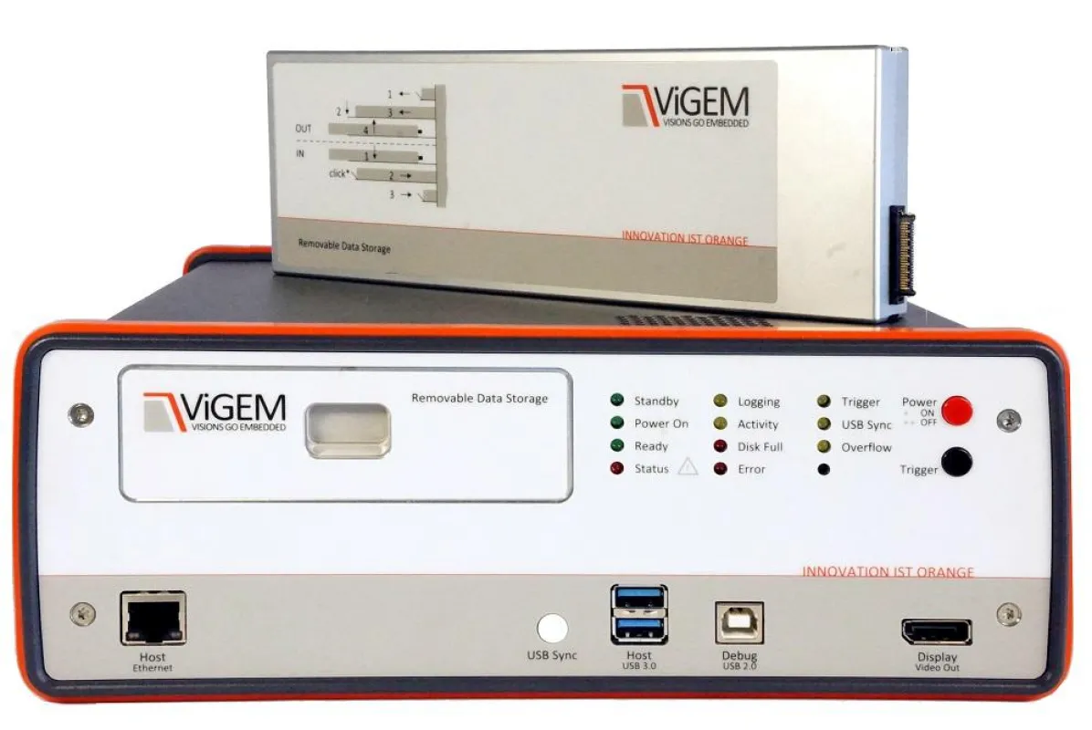 Vorderansicht ViGEM CCA9002 mit Wechselspeichermodul