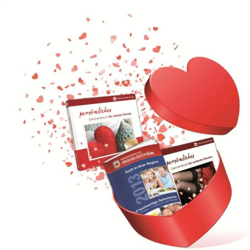 Romantische Geschenke zum Valentinstag von Gutscheinbuch.de!