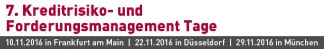 Bild: Erfolgreicher Start der 7. Kreditrisiko- und Forderungsmanagement Tage in Frankfurt am Main