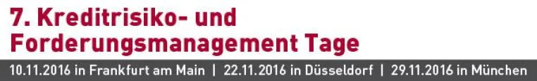 Bild: Erfolgreicher Start der 7. Kreditrisiko- und Forderungsmanagement Tage in Frankfurt am Main